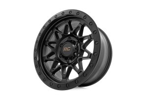 Wheel - Rough Country - 78 Series, Simulated Beadlock - Black